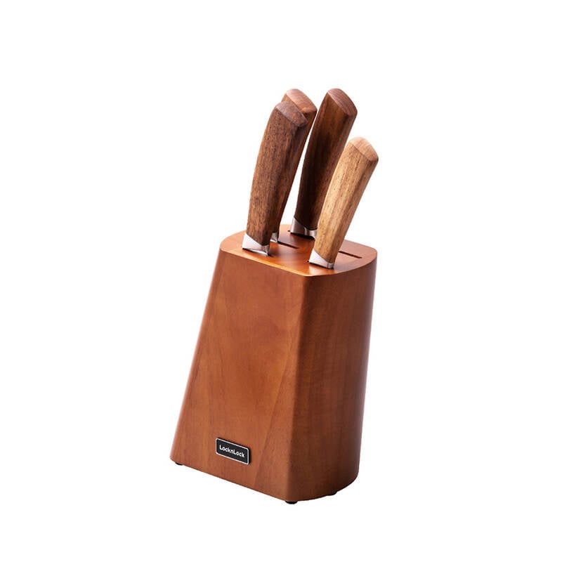 Bộ Dao 6 Món LocknLock Wood Knife Block CKK003, , large image number null